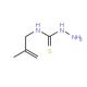 N-(2-methylprop-2-enyl)hydrazinecarbothioamide (CAS 39215-63-9) - chemical structure image