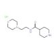 N-(2-morpholin-4-ylethyl)piperidine-4-carboxamide hydrochloride - chemical structure image