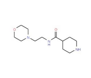 N-(2-morpholin-4-ylethyl)piperidine-4-carboxamide - chemical structure image