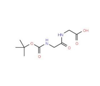 N-(2-N-Boc-Amino-acetyl)-glycine (CAS 31972-52-8) - chemical structure image