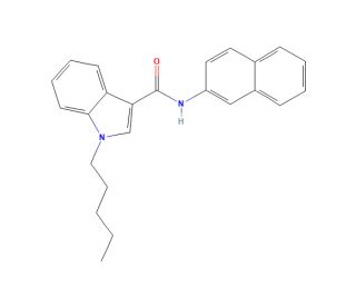 N-2-Naphthalenyl-1-pentyl-1H-indole-3-carboxamide (CAS 1338925-12-4) - chemical structure image