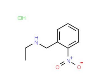 N-(2-nitrobenzyl)ethanamine hydrochloride (CAS 92765-43-0) - chemical structure image