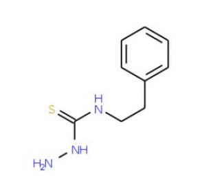 N-(2-phenylethyl)hydrazinecarbothioamide (CAS 21198-23-2) - chemical structure image