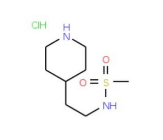 N-(2-Piperidin-4-ylethyl)methanesulfonamide hydrochloride - chemical structure image