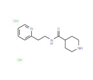 N-(2-pyridin-2-ylethyl)piperidine-4-carboxamide dihydrochloride - chemical structure image