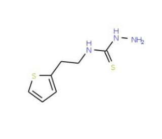 N-(2-thien-2-ylethyl)hydrazinecarbothioamide - chemical structure image