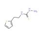 N-(2-thien-2-ylethyl)hydrazinecarbothioamide - chemical structure image