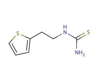N-(2-thien-2-ylethyl)thiourea - chemical structure image