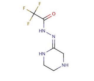 N-[(2Z)-Piperazin-2-ylidene]-2,2,2-trifluoroacetohydrazide (CAS 763105-70-0) - chemical structure image