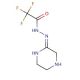 N-[(2Z)-Piperazin-2-ylidene]-2,2,2-trifluoroacetohydrazide (CAS 763105-70-0) - chemical structure image
