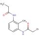 N-{3-[(2-Bromoacetyl)amino]-2-methylphenyl}propanamide (CAS 1138443-74-9) - chemical structure image