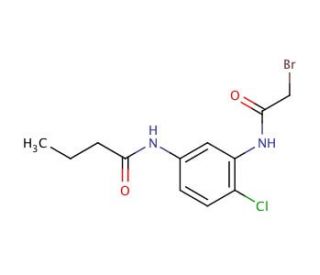 N-{3-[(2-Bromoacetyl)amino]-4-chlorophenyl}butanamide - chemical structure image
