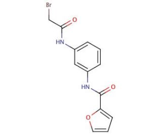 N-{3-[(2-Bromoacetyl)amino]phenyl}-2-furamide - chemical structure image