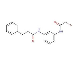N-{3-[(2-Bromoacetyl)amino]phenyl}-3-phenylpropanamide - chemical structure image