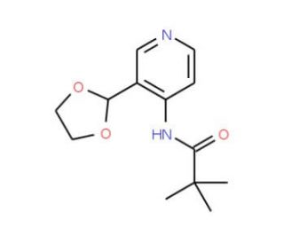 N-(3-[1,3]Dioxolan-2-yl-pyridin-4-yl)-2,2-dimethyl-propionamide (CAS 773087-36-8) - chemical structure image