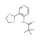 N-(3-[1,3]Dioxolan-2-yl-pyridin-4-yl)-2,2-dimethyl-propionamide (CAS 773087-36-8) - chemical structure image
