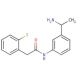 N-[3-(1-aminoethyl)phenyl]-2-(2-fluorophenyl)acetamide - chemical structure image