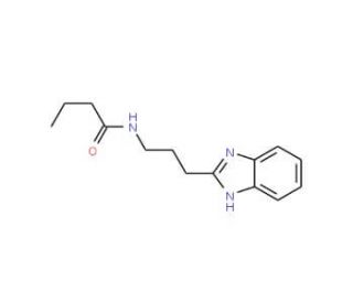 N-[3-(1H-benzimidazol-2-yl)propyl]butanamide - chemical structure image
