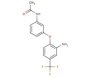 N-{3-[2-Amino-4-(trifluoromethyl)phenoxy]-phenyl}acetamide - chemical structure image