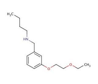 N-[3-(2-Ethoxyethoxy)benzyl]-1-butanamine - chemical structure image