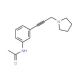 N-{3-[3-(1-Pyrrolidinyl)-1-propynyl]-phenyl}acetamide - chemical structure image