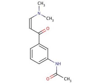 N-[3-(3-Dimethylaminoacryloyl)phenyl]acetamide (CAS 96605-61-7) - chemical structure image