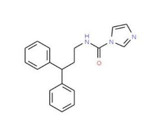 N-(3,3-diphenylpropyl)-1H-imidazole-1-carboxamide - chemical structure image