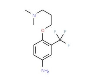 N-{3-[4-Amino-2-(trifluoromethyl)phenoxy]propyl}-N,N-dimethylamine - chemical structure image