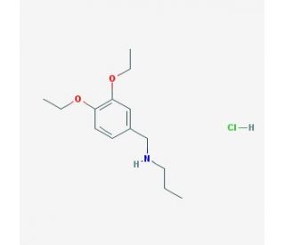 N-(3,4-diethoxybenzyl)-N-propylamine hydrochloride (CAS 1049790-68-2) - chemical structure image