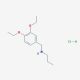 N-(3,4-diethoxybenzyl)-N-propylamine hydrochloride (CAS 1049790-68-2) - chemical structure image