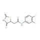 N-(3,4-Difluorophenyl)-2-(2-mercapto-4-oxo-4,5-dihydro-1,3-thiazol-5-yl)acetamide - chemical structure image