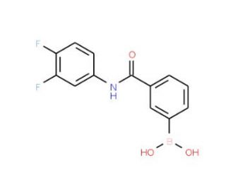 N-(3,4-Difluorophenyl) 3-boronobenzamide (CAS 1072946-15-6) - chemical structure image
