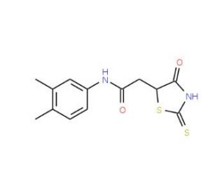 N-(3,4-Dimethylphenyl)-2-(2-mercapto-4-oxo-4,5-dihydro-1,3-thiazol-5-yl)acetamide - chemical structure image
