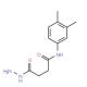 N-(3,4-Dimethylphenyl)-4-hydrazino-4-oxobutanamide - chemical structure image