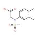 N-(3,4-Dimethylphenyl)-N-(methylsulfonyl)-glycine - chemical structure image