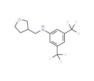 N-[3,5-bis(trifluoromethyl)phenyl]-N-(tetrahydrofuran-3-ylmethyl)amine - chemical structure image
