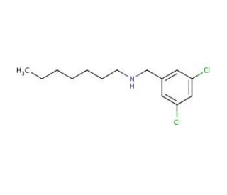 N-(3,5-Dichlorobenzyl)-1-heptanamine - chemical structure image