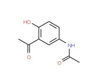 N-(3-acetyl-4-hydroxyphenyl)acetamide (CAS 7298-67-1) - chemical structure image
