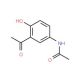 N-(3-acetyl-4-hydroxyphenyl)acetamide (CAS 7298-67-1) - chemical structure image