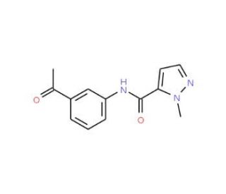 N-(3-Acetylphenyl)-1-methyl-1H-pyrazole-5-carboxamide - chemical structure image