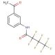 N-(3-Acetylphenyl)-2,2,3,3,4,4,4-heptafluorobutanamide - chemical structure image