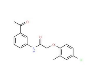 N-(3-Acetylphenyl)-2-(4-chloro-2-methylphenoxy)-acetamide - chemical structure image