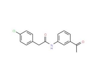 N-(3-Acetylphenyl)-2-(4-chlorophenyl)acetamide - chemical structure image
