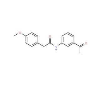 N-(3-Acetylphenyl)-2-(4-methoxyphenyl)acetamide - chemical structure image