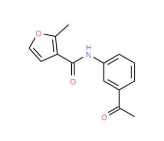 N-(3-Acetylphenyl)-2-methyl-3-furamide - chemical structure image