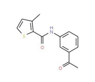 N-(3-Acetylphenyl)-3-methylthiophene-2-carboxamide - chemical structure image