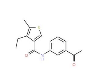 N-(3-Acetylphenyl)-4-ethyl-5-methylthiophene-3-carboxamide - chemical structure image