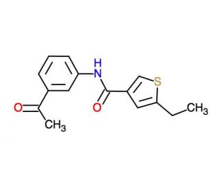 N-(3-Acetylphenyl)-5-ethylthiophene-3-carboxamide - chemical structure image