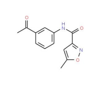 N-(3-Acetylphenyl)-5-methylisoxazole-3-carboxamide - chemical structure image