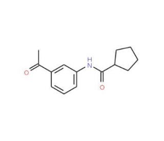 N-(3-Acetylphenyl)cyclopentanecarboxamide - chemical structure image
